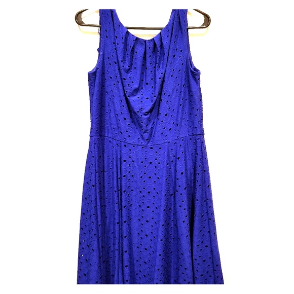 Royal Blue Eyelet Dress
